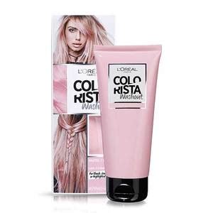 Vivid color with quick application. Colorista Washout Pink Semi-Permanent Hair Dye | Superdrug