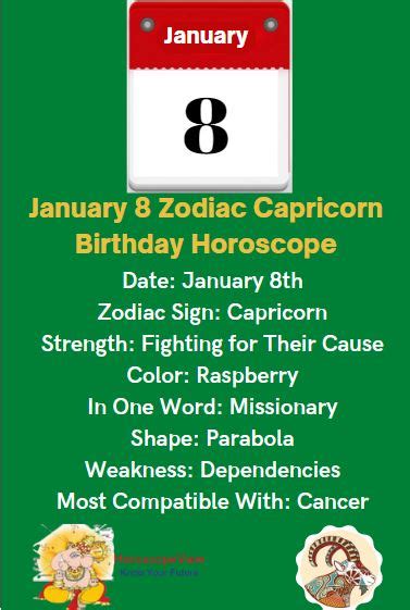 January 8 Zodiac Capricorn Birthday Horoscope 2023