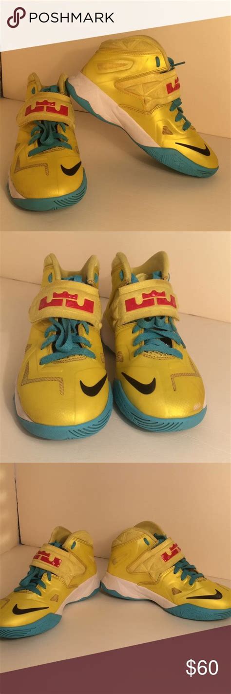 Lebron James Nike X Sonic Yellow Pop Art Sneakers Sneakers Left Shoe