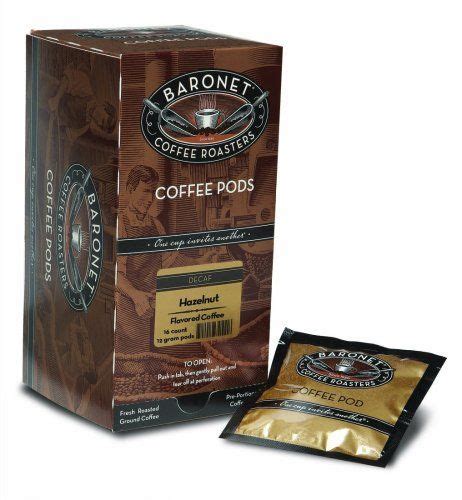 Baronet Coffee Decaf Hazelnut Mega G Coffee Pods Count Pods
