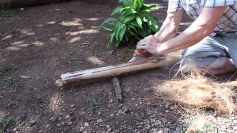How To Make A Fire By Rubbing Two Sticks Together Survival Training