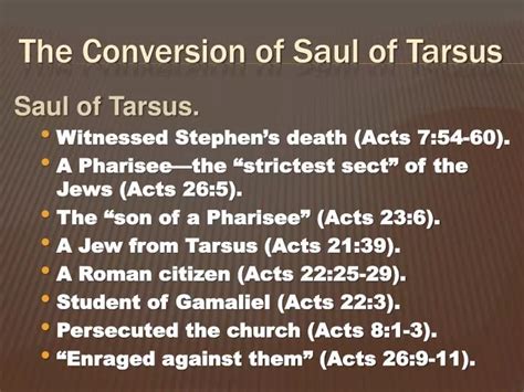 Ppt The Conversion Of Saul Of Tarsus Powerpoint Presentation Free