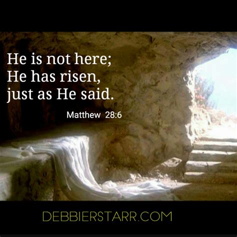 Happy Easter He Has Risen Matthew 286 Sayings