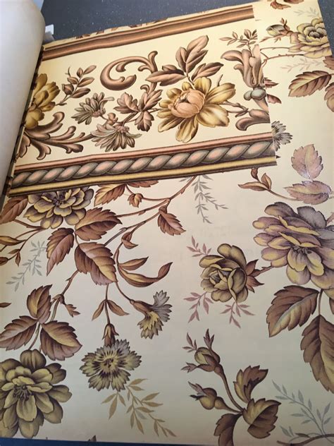 1892 Victorian Wallpaper With Floral Design Victorian Wallpaper