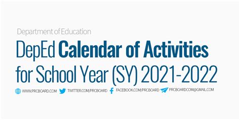 Deped School Calendar And Activities For Sy 2021 2022 Youtube