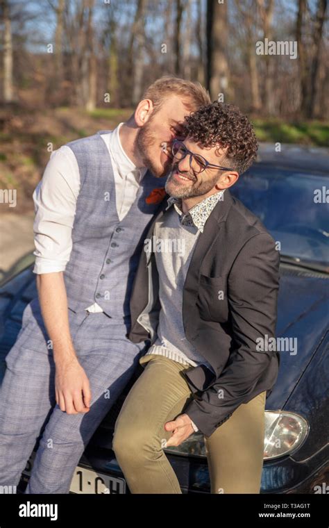 Gay Men In Suits Kissing Lasemlake