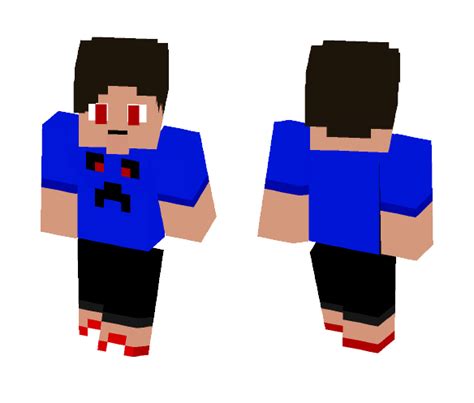 Download ~~blue Creeper Shirt Guy~~ Minecraft Skin For Free