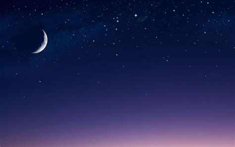 100 Night Sky Moon Wallpapers