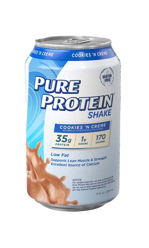 Pure Protein Shake Vanilla Cream 35g Protein 11 Fl Oz 12 Count