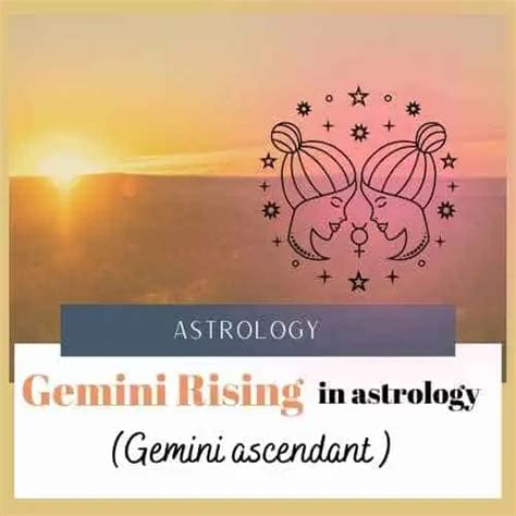 Gemini Ascendant Gemini Rising In Astrology