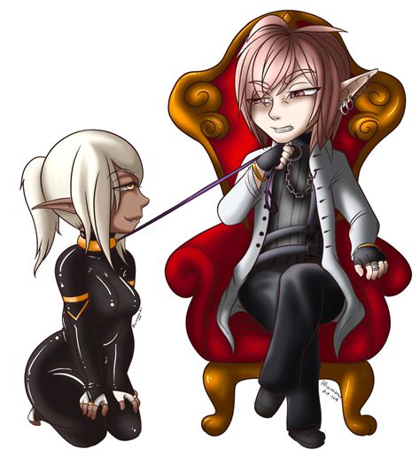 Chibi Elf Slave And Master Commission By Allacinnamon On Newgrounds