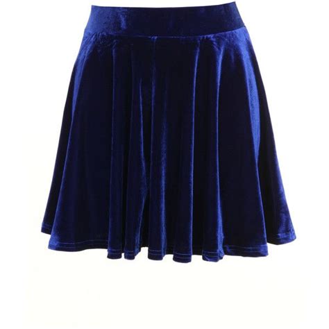 Blue Velvet Skater Skirt Velvet Skater Skirt Skater Skirt Blue Velvet