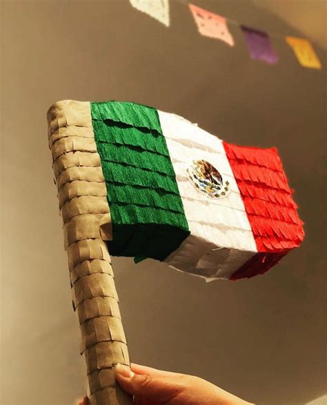 Mexican Flag Pi Ata Decoracion Fiesta Mexicana Manualidades