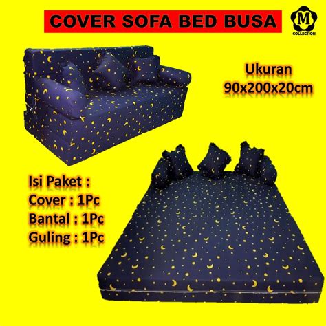 Jual Cover Sofa Bed Inoac Ukuran X X Cm Dengan Resleting Bahan Polymicro Disperse Shopee