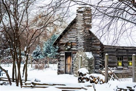 ᐈ Snowy Cabin In The Woods Stock Images Royalty Free Snowy Cabin