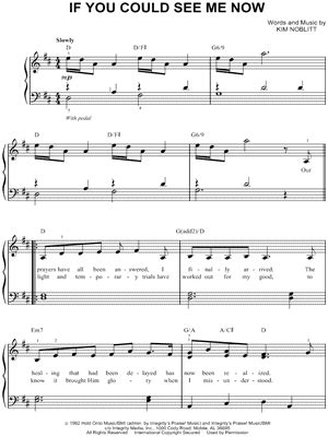 The Script If You Could See Me Now Sheet Music In A Minor Transposable Download Print