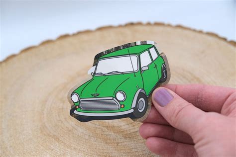 Mixed Media Green Mini Cooper Sticker Matte Vinyl Sticker Etsy