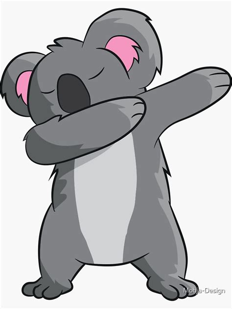 Koala Dab Dancing Dabbing Dabben Sticker By Mohja Design