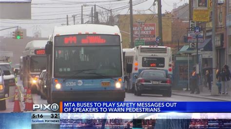 Mta Buses To Play Warning Messages Before Turning To Increase Pedestrian Safety