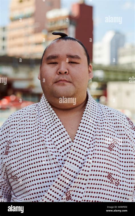 Portrait Of Sumo Wrestler Stock Photo Alamy