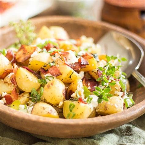 Bring to a boil over high heat, reduce to a simmer and cook for 20 to 25 minutes, until very tender. Warm Potato Salad with Creamy Goat Cheese and Crispy Bacon ...