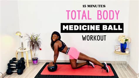 15 Min FULL BODY Stability Medicine Ball Workout At Home For All