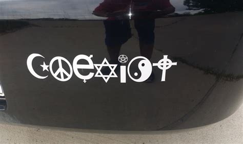 Coexist Sticker Coexist Bumper Sticker Coexist Decal Car Etsy