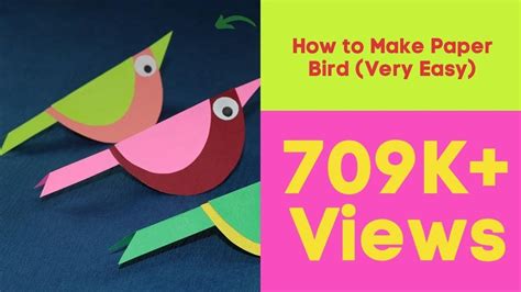 Paper Crafts For Kids How To Make Paper Bird Very Easy