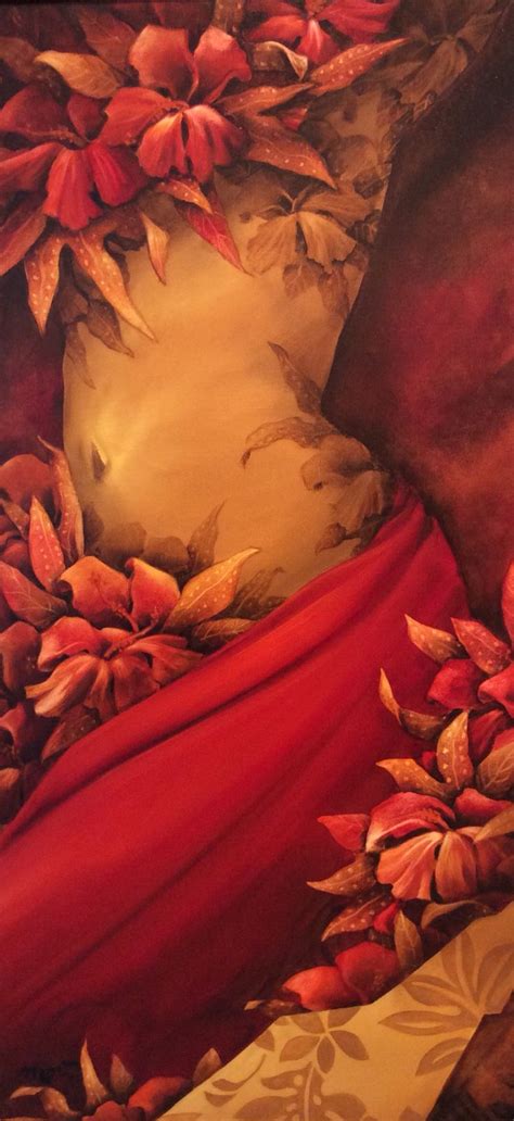 Fleurs Du Mal Acrylique Sur Toile 80x40cm Collection 2015 Polynesian Art Hawaiian Art
