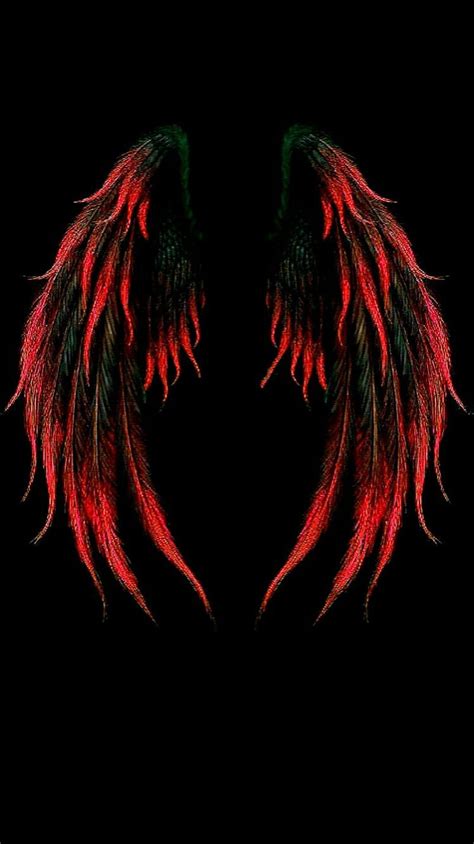 Black Angel Wings Wallpaper