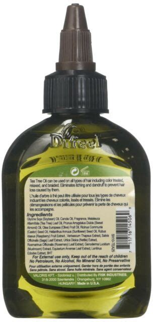 Difeel 99 Natural Tea Tree Premium Hair Oil 25oz 3pack For Sale Online