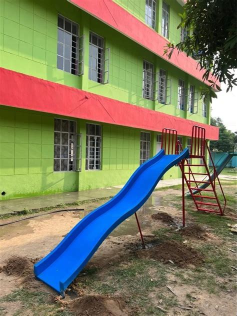Red And Blue Wave Frp Playground Slide At Rs 18500 In Ghagga Id