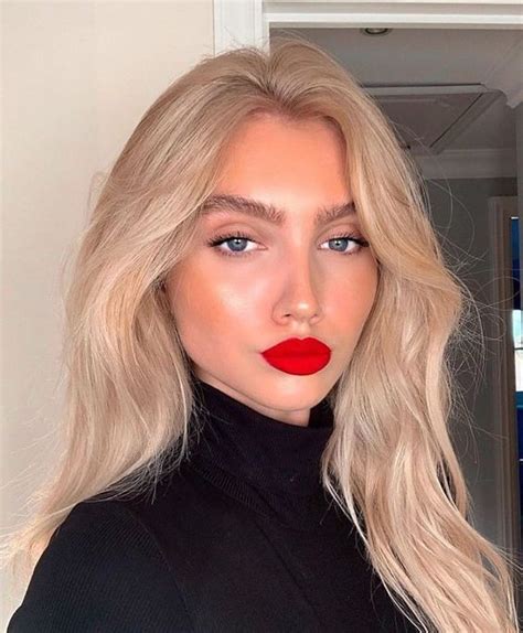 Best Lip Plumpers Red Lips Makeup Look Blonde Hair Red Lips Red Lip Makeup