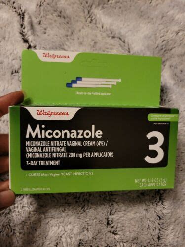 Walgreens Miconazole 3 Day Treatment External Vaginal Antifungal Cream