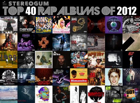 Stereogums Top 40 Rap Albums Of 2012 Stereogum