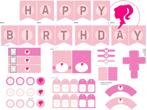 Free Barbie Birthday Printables Free Printable Templates