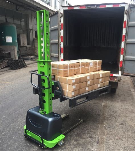 China Forklift Electric Portable Self Loading Pallet Lift Electric