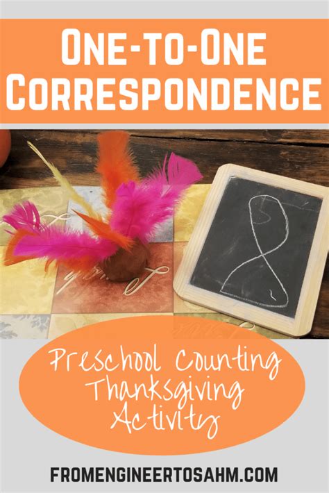 One To One Correspondence Preschool Counting Thanksgiving Activity