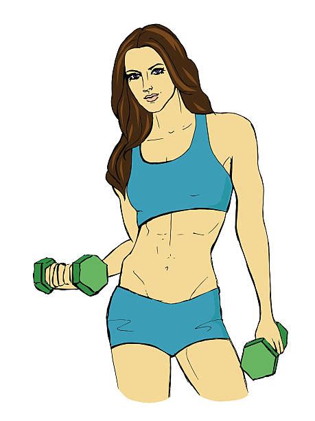 Drawing Of A Female Six Pack Abs Illustrations Royalty Free Vector Graphics And Clip Art Istock