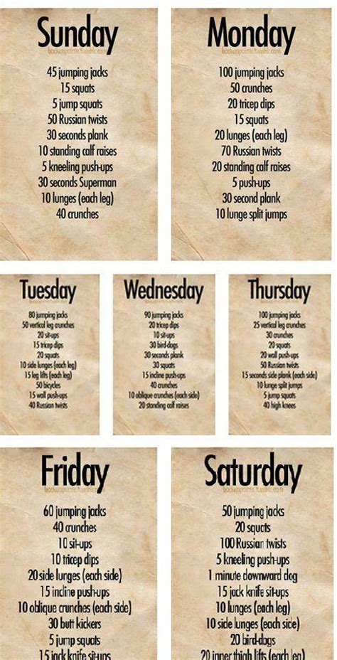 Good Exercises To Lose Weight At Home The Weekly Routine