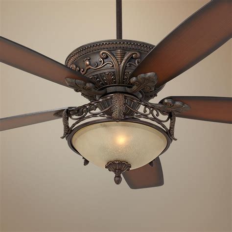 60 Casa Montego Scavo Glass Light Ceiling Fan 11g55 Lamps Plus