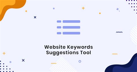 Website Keyword Suggestion Tool Best Keyword Generator Tool