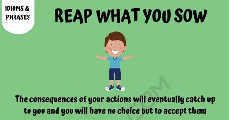 Reap What You Sow Meaning With Useful Example Sentences 7esl