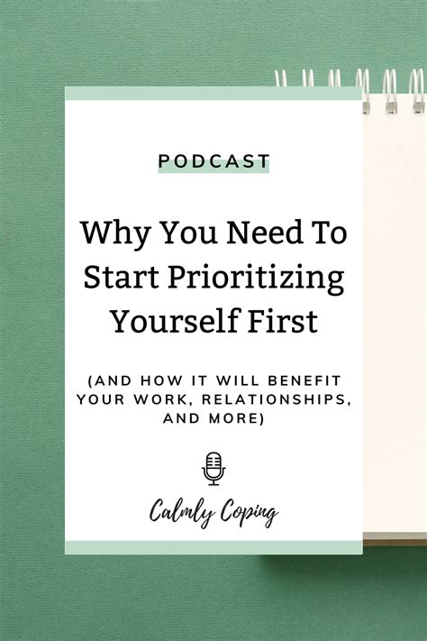 Why You Need To Start Prioritizing Yourself First Be Calm With Tati
