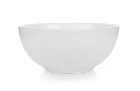 Premium Photo White Ceramic Bowl On White Surface