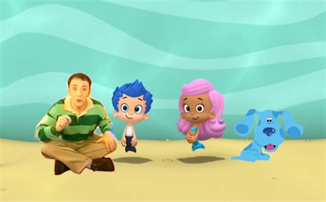 Nick Jr Crossover Bubble Guppies And Blues Clues Blues Clues Blue