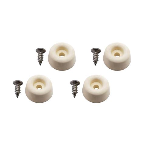 Everbilt 78 In Rubber Screw On Bumpers 4 Per Pack 49131