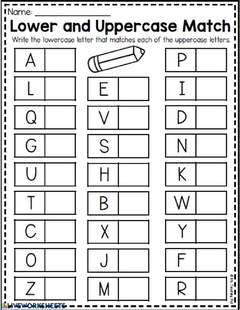 Cut And Paste Alphabet Match Free Printable