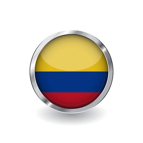 Drapeau De La Colombie Vecteur Premium