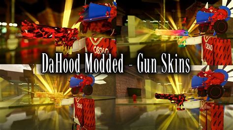 Best Da Hood Modded Gun Skin Codes Youtube